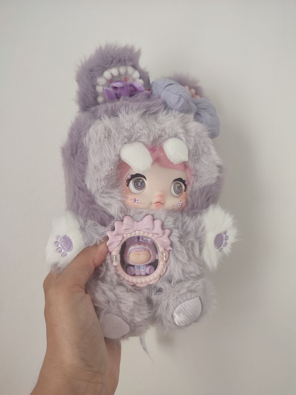 Nommi One Bite Sweetheart Taro Pastry – Plush Doll - Secret Garden Collectibles