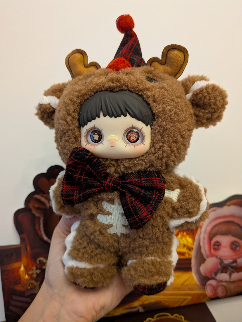 Maymei Winter Weirdness Gingerbread Deer – Plush Pendant Doll (Sealed or Without Box) - Secret Garden Collectibles