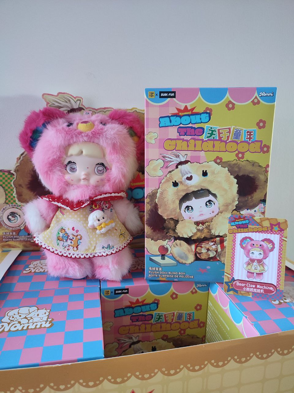 Nommi About The Childhood– Bear Claw Machine Plush Pendant Doll - Secret Garden Collectibles