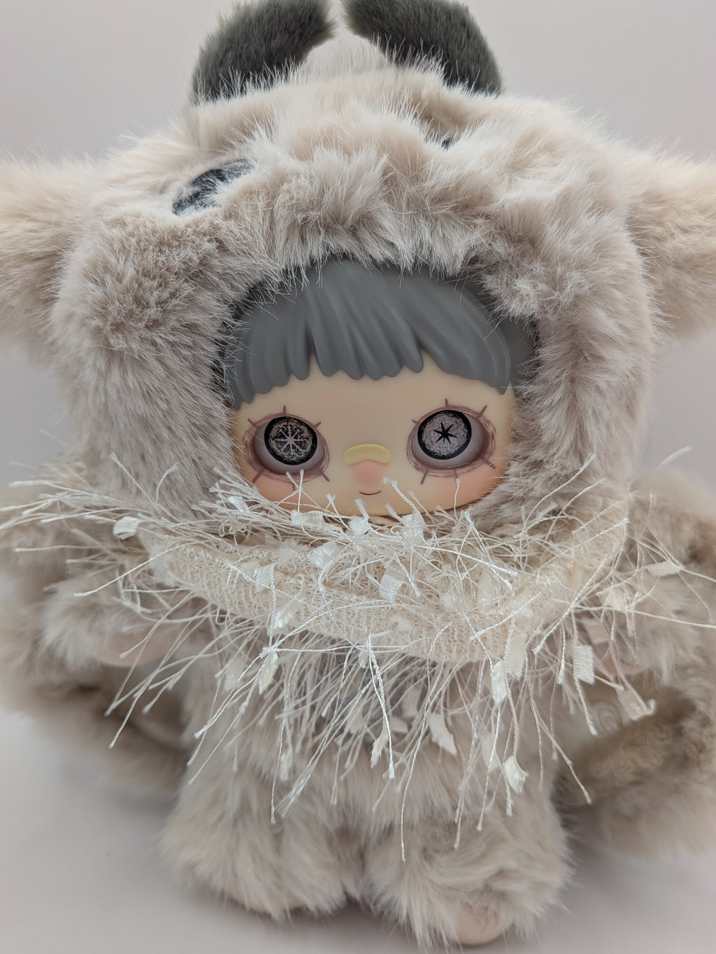Maymei Winter Weirdness – plush pendant doll Snow Moth - Secret Garden Collectibles