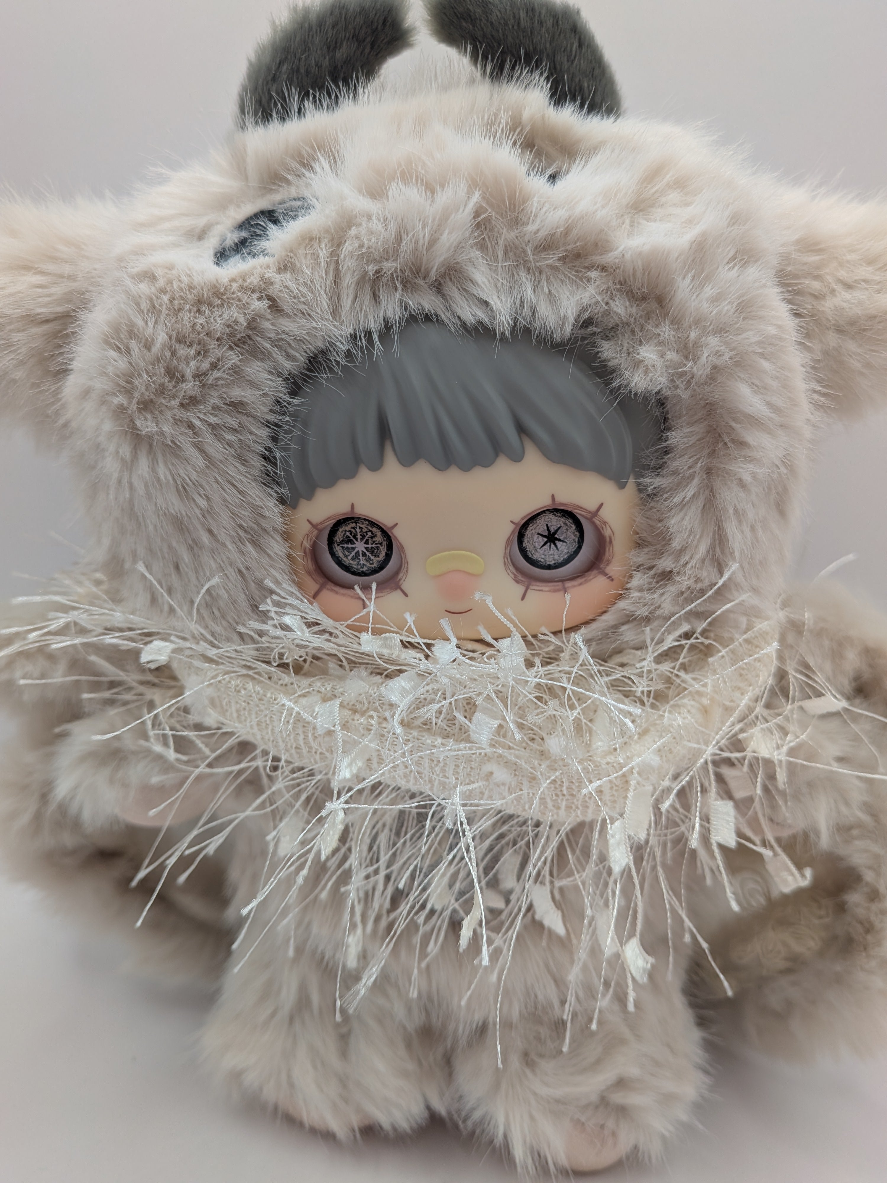 Maymei Winter Weirdness – plush pendant doll Snow Moth - Secret Garden Collectibles