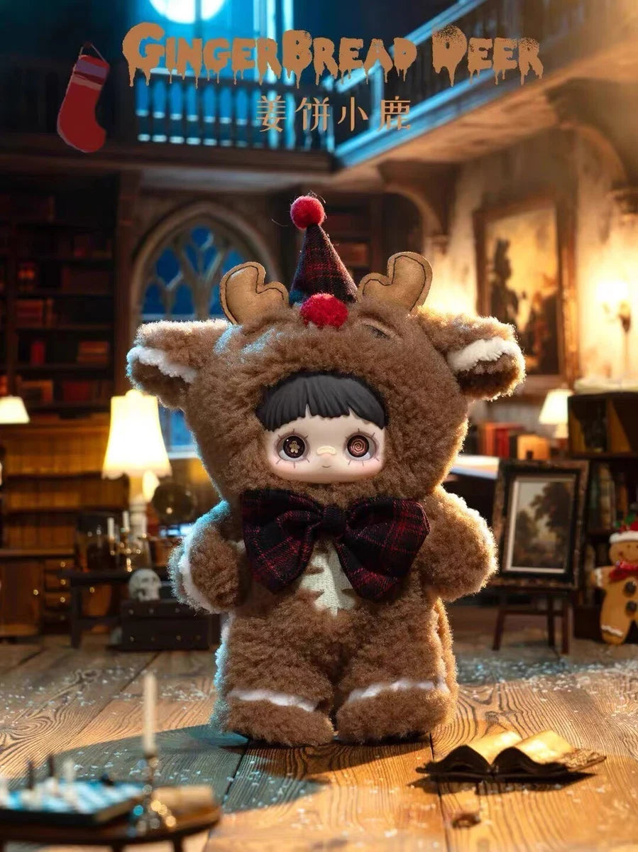 Maymei Winter Weirdness Gingerbread Deer – Plush Pendant Doll (Sealed or Without Box)