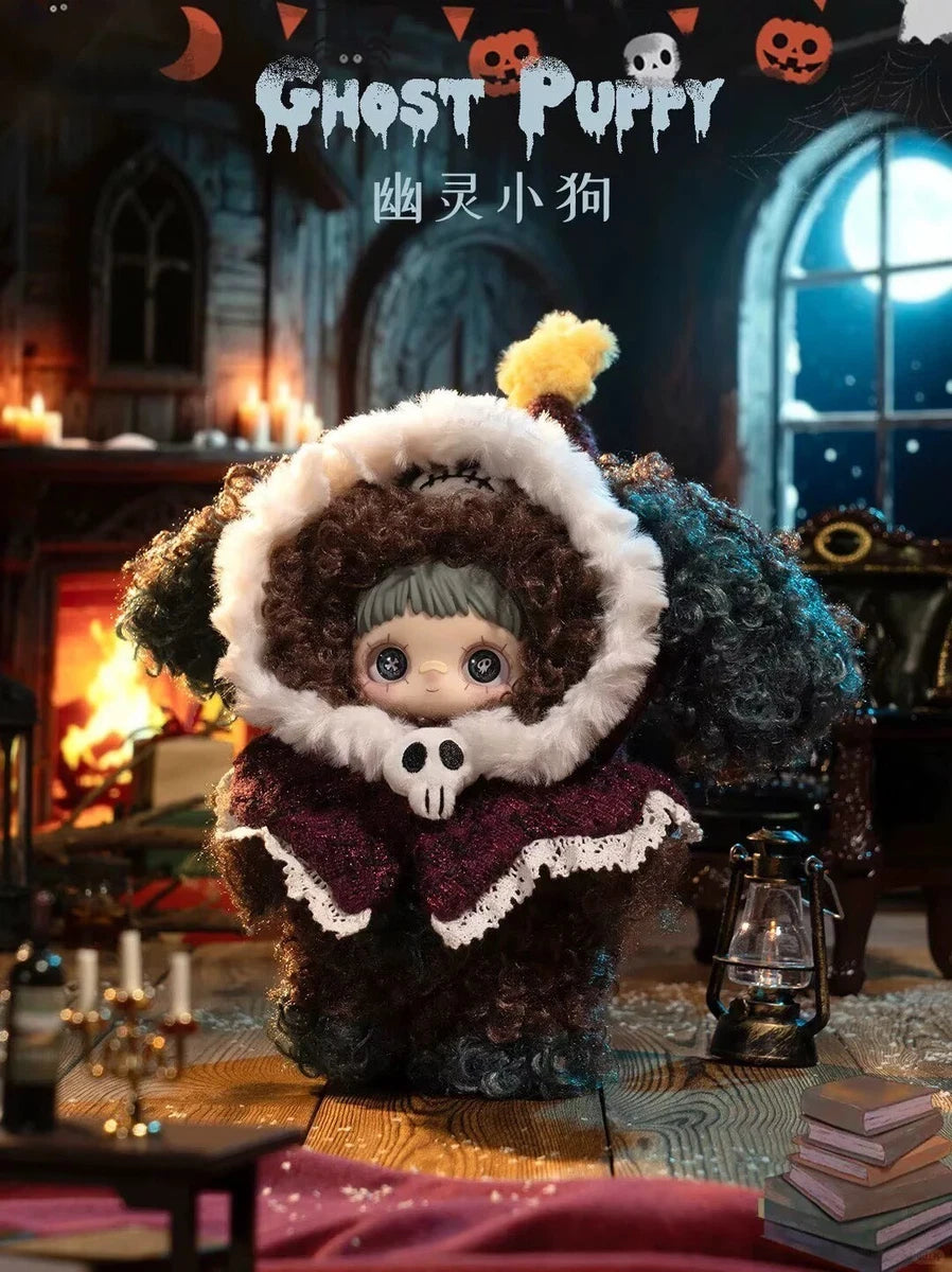 Maymei Winter Weirdness Ghost Puppy – Plush Pendant Doll (Sealed or Without Box)