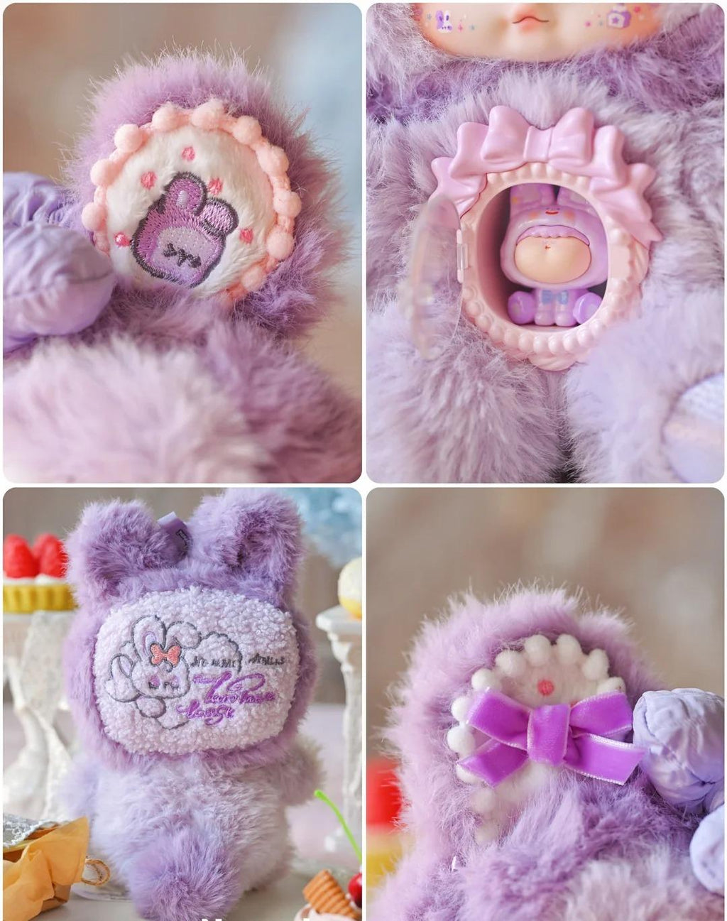 Nommi One Bite Sweetheart Taro Pastry – Plush Doll - Secret Garden Collectibles