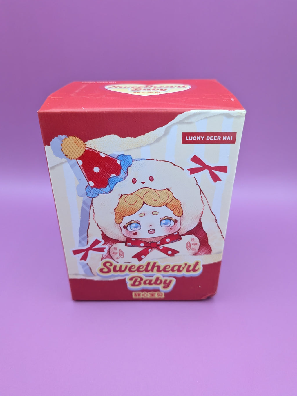 Lucky Deer Nai Sweetheart Baby Blind Box – Original Kawaii Pendant Plush Mystery Doll - Secret Garden Collectibles