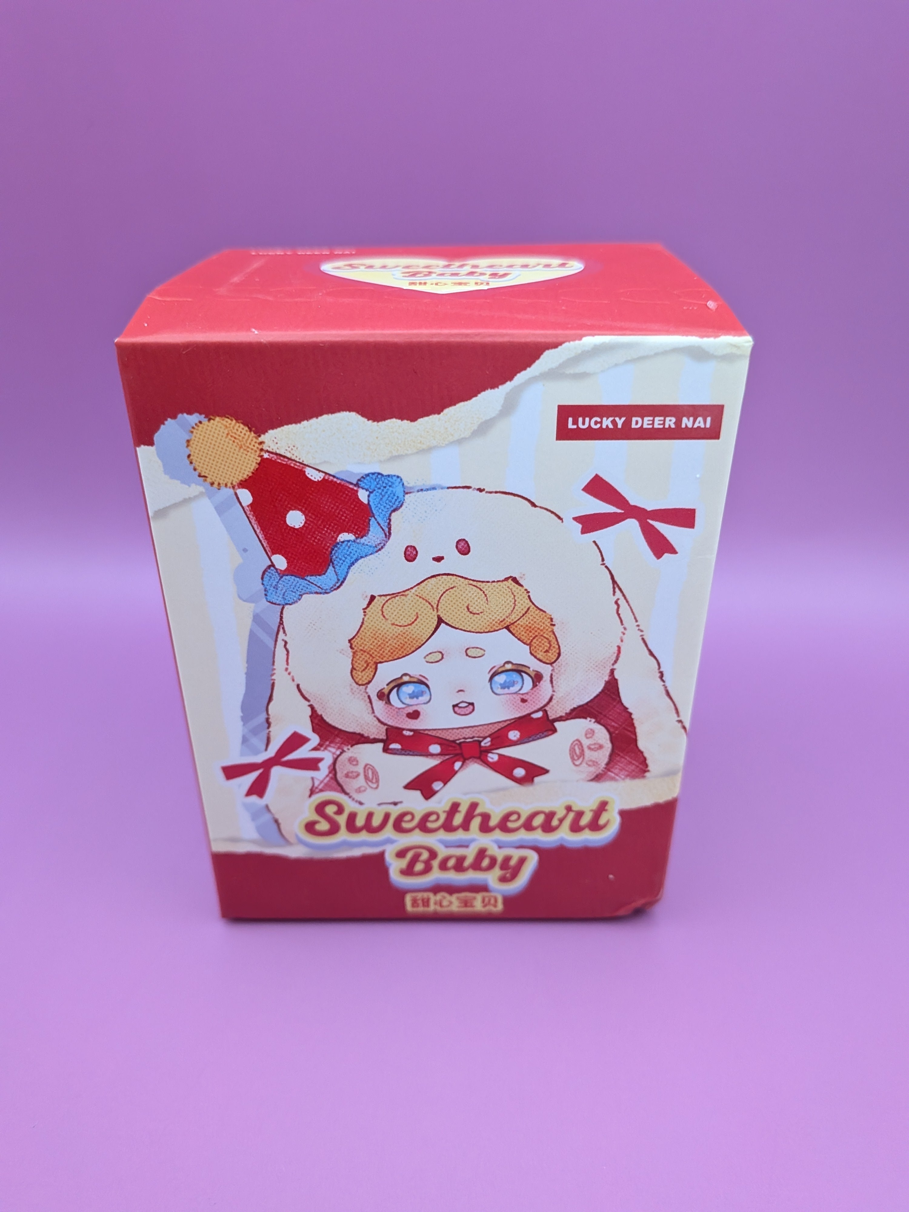 Lucky Deer Nai Sweetheart Baby Blind Box – Original Kawaii Pendant Plush Mystery Doll - Secret Garden Collectibles