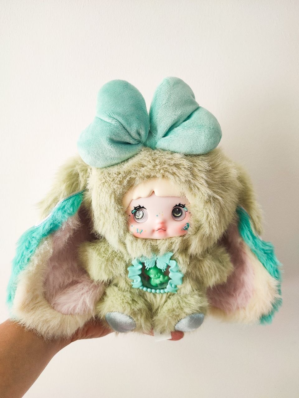 Nommi Fantasy World Nephente – Green Bunny Plush Doll - Secret Garden Collectibles