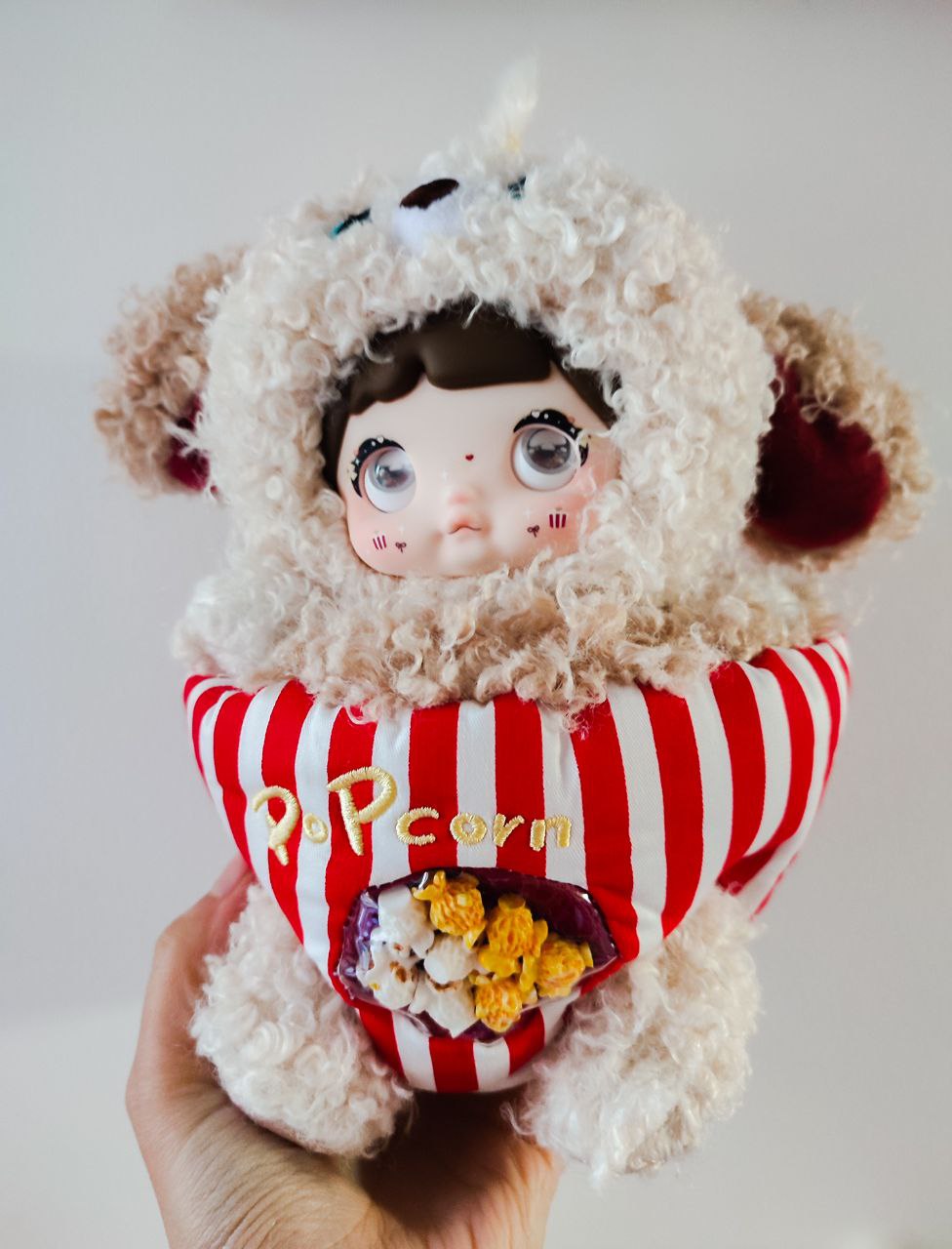 Nommi About The Childhood– Puppy Popcorn Plush Pendant Doll - Secret Garden Collectibles