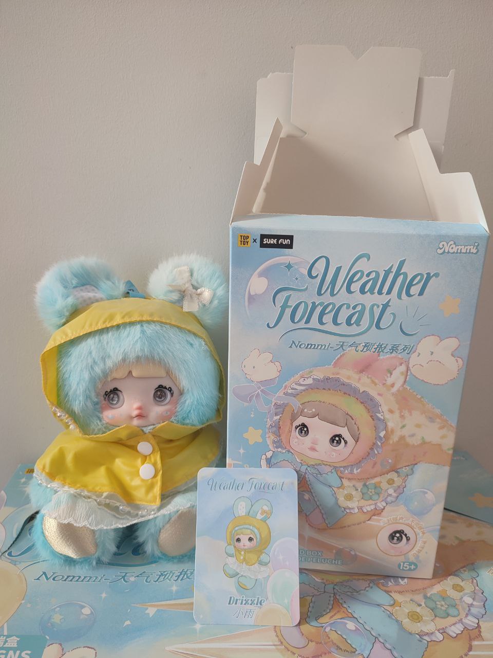 Nommi Weather Forecast Drizzle – Plush Pendant Doll (Sealed or Without Box) - Secret Garden Collectibles