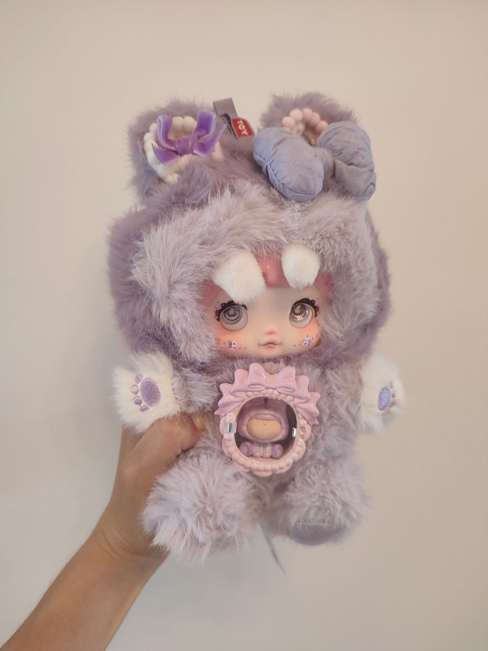 Nommi One Bite Sweetheart Taro Pastry – Plush Doll - Secret Garden Collectibles