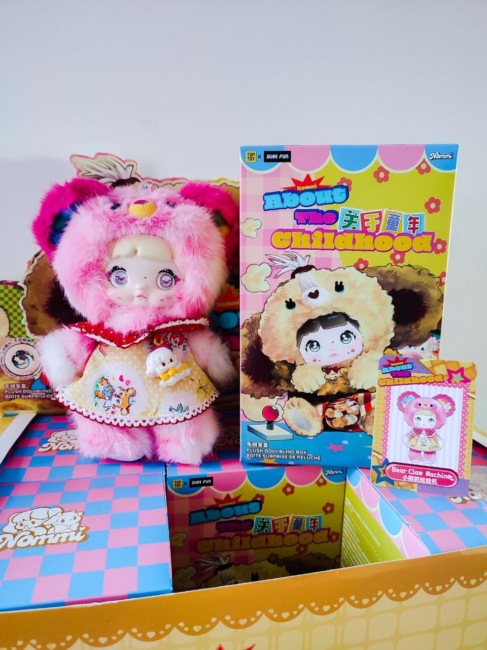 Nommi About The Childhood– Bear Claw Machine Plush Pendant Doll - Secret Garden Collectibles