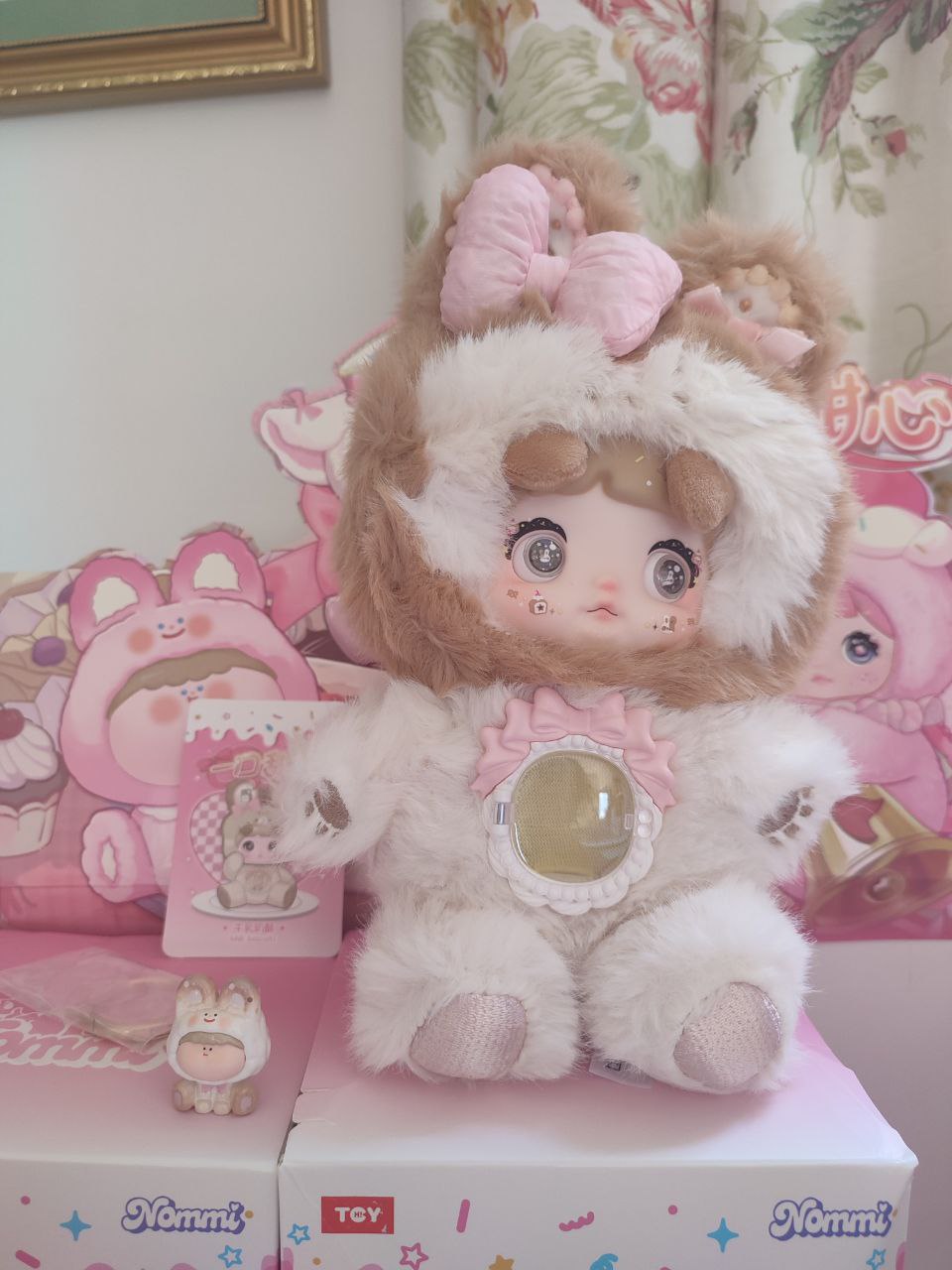 Nommi One Bite Sweetheart Milk Biscuits – Plush Doll - Secret Garden Collectibles