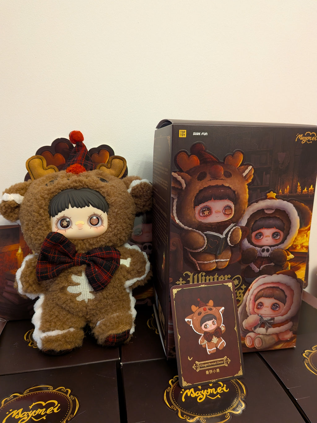 Maymei Winter Weirdness Gingerbread Deer – Plush Pendant Doll (Sealed or Without Box) - Secret Garden Collectibles