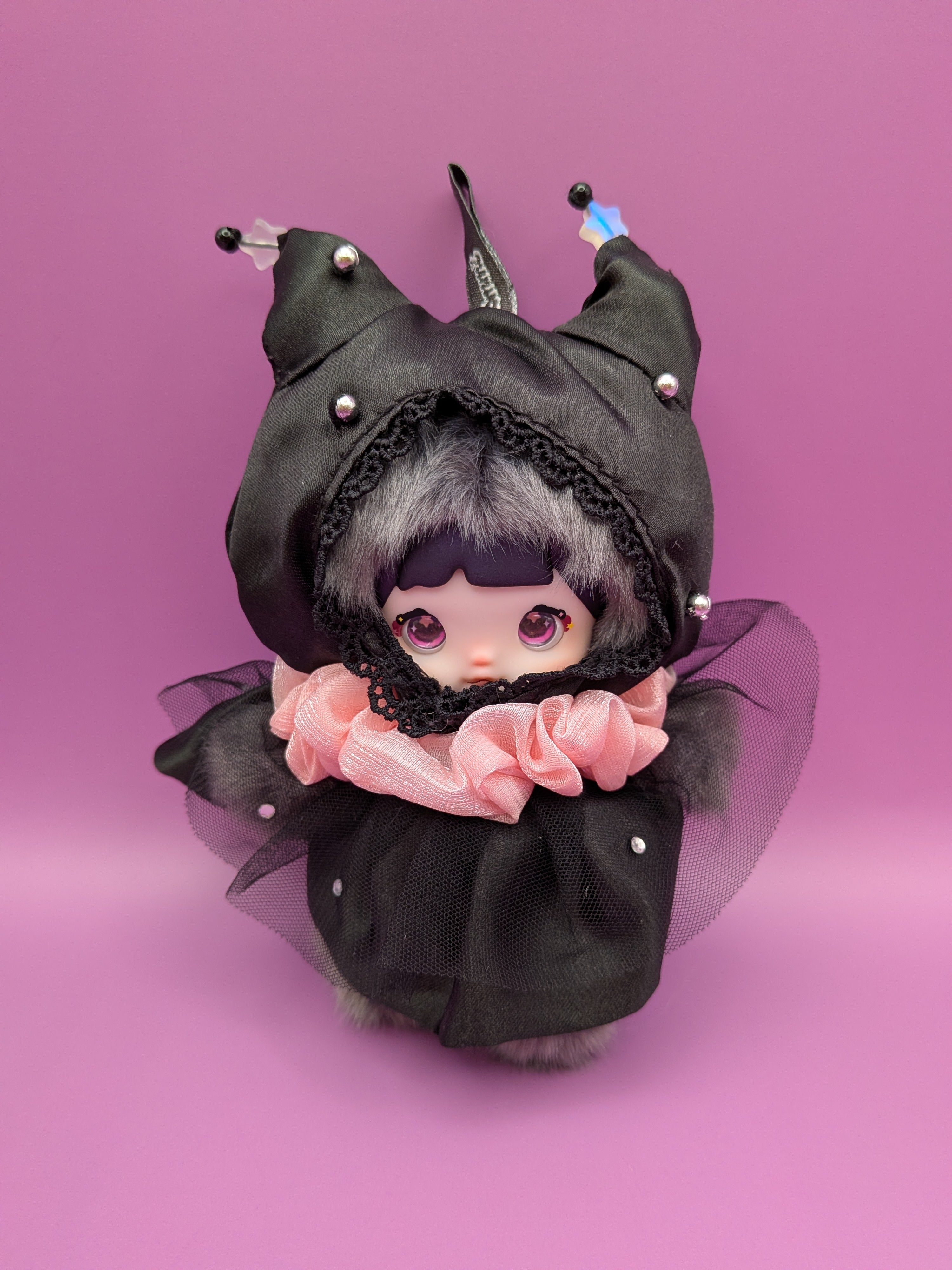 Nommi Black Cat Doll Limited Edition – Vivo S50 Exclusive Interchangeable Eyes Collectible - Secret Garden Collectibles