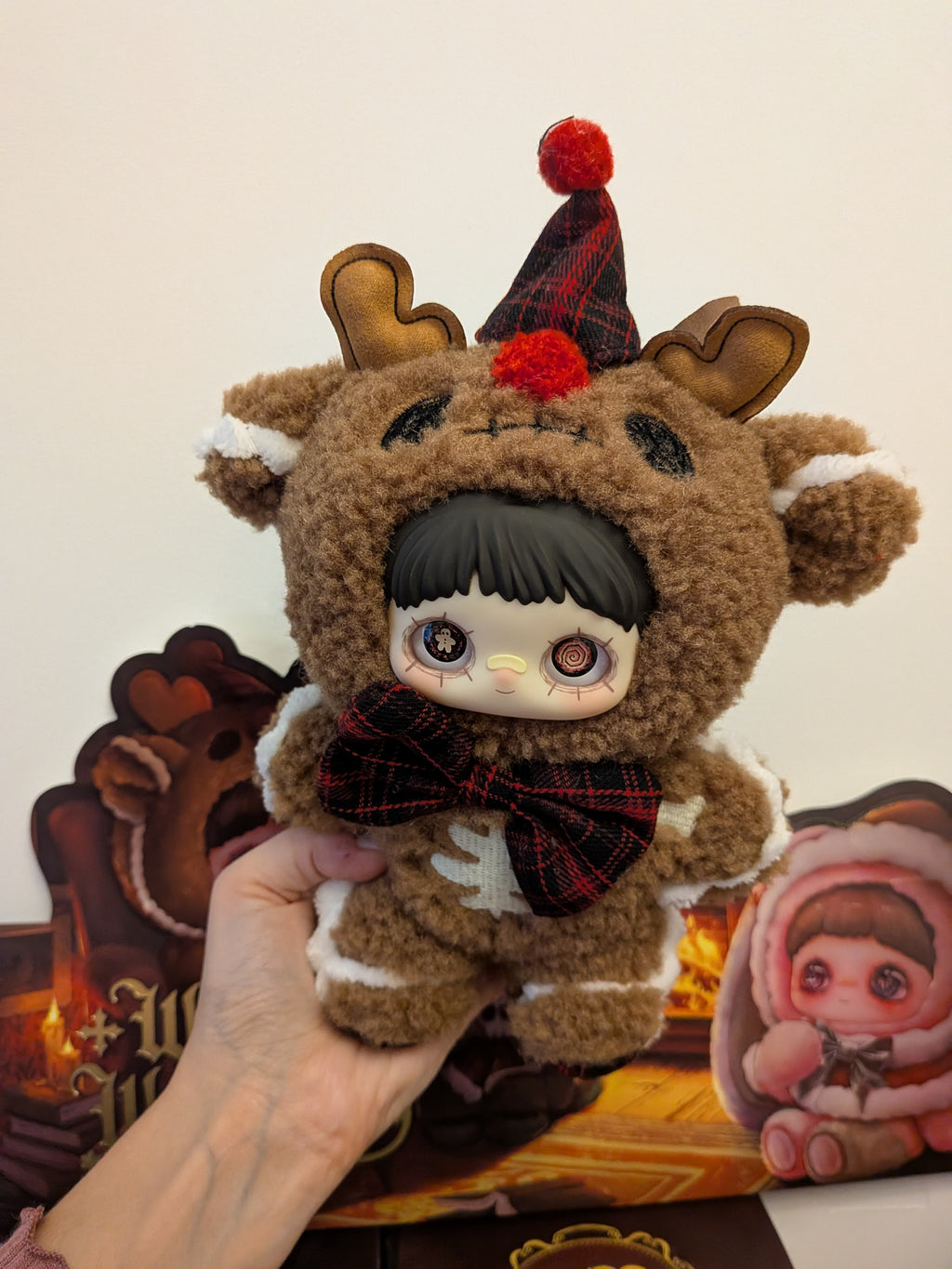 Maymei Winter Weirdness Gingerbread Deer – Plush Pendant Doll (Sealed or Without Box) - Secret Garden Collectibles