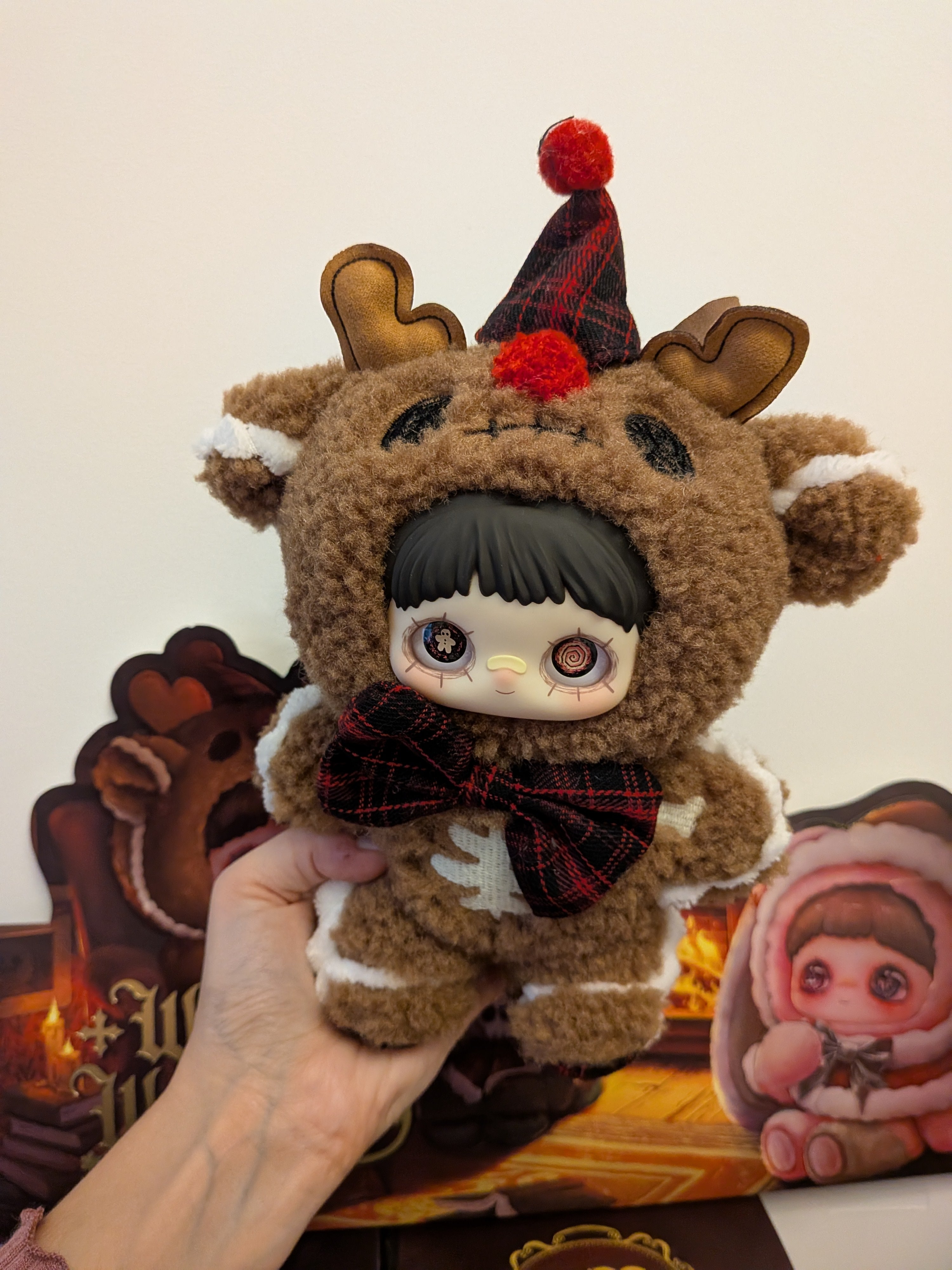 Maymei Winter Weirdness Gingerbread Deer – Plush Pendant Doll (Sealed or Without Box) - Secret Garden Collectibles