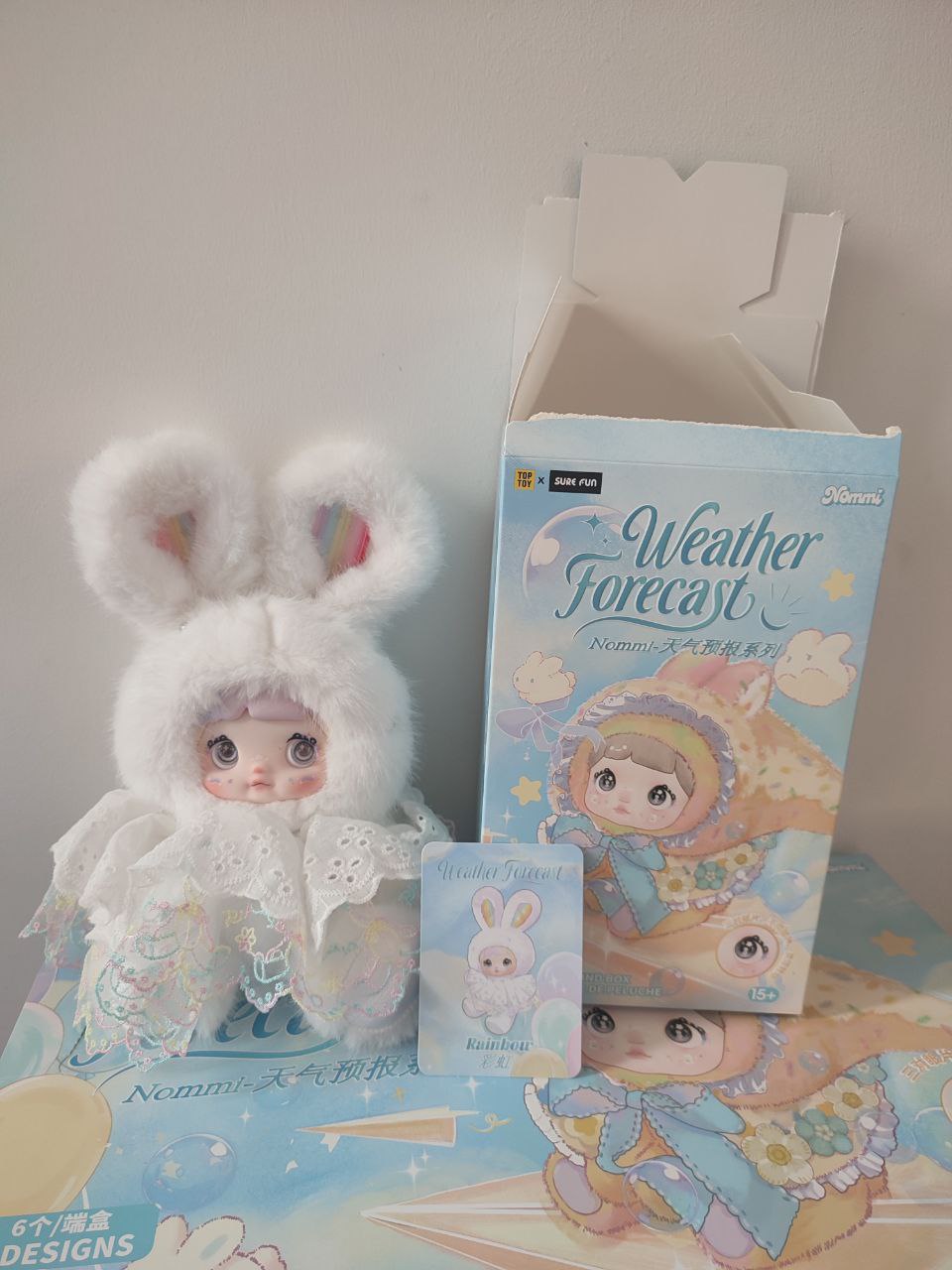 Nommi Weather Forecast Rainbow – Plush Pendant Doll (Sealed or Without Box)