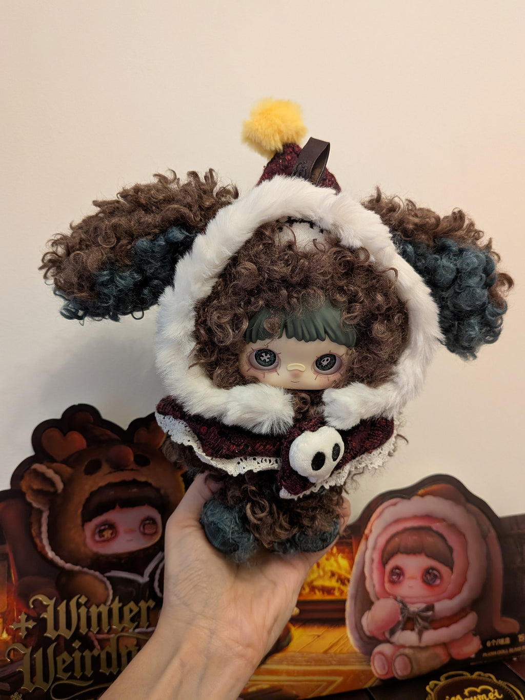 Maymei Winter Weirdness Ghost Puppy – Plush Pendant Doll (Sealed or Without Box) - Secret Garden Collectibles
