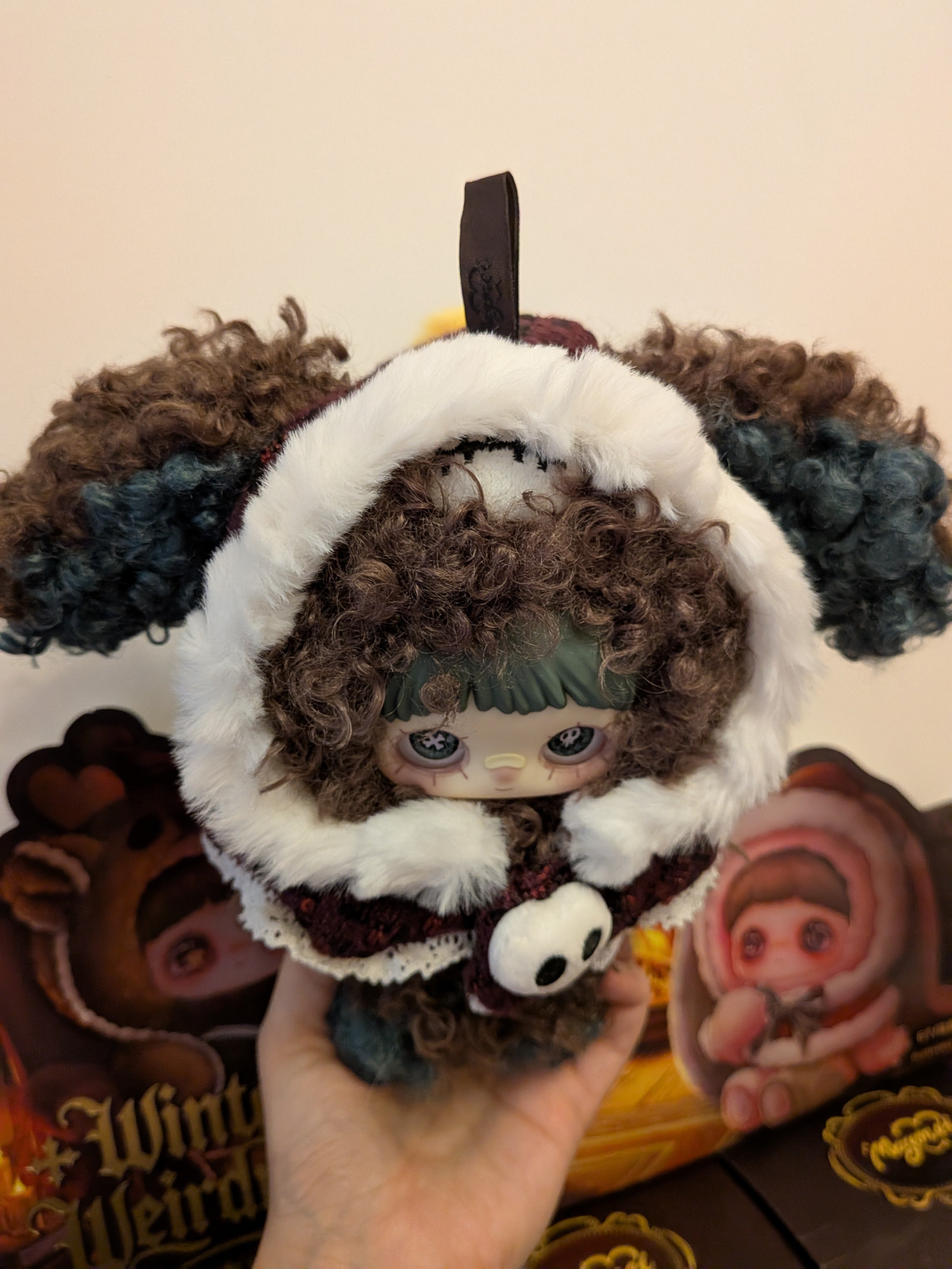 Maymei Winter Weirdness Ghost Puppy – Plush Pendant Doll (Sealed or Without Box) - Secret Garden Collectibles