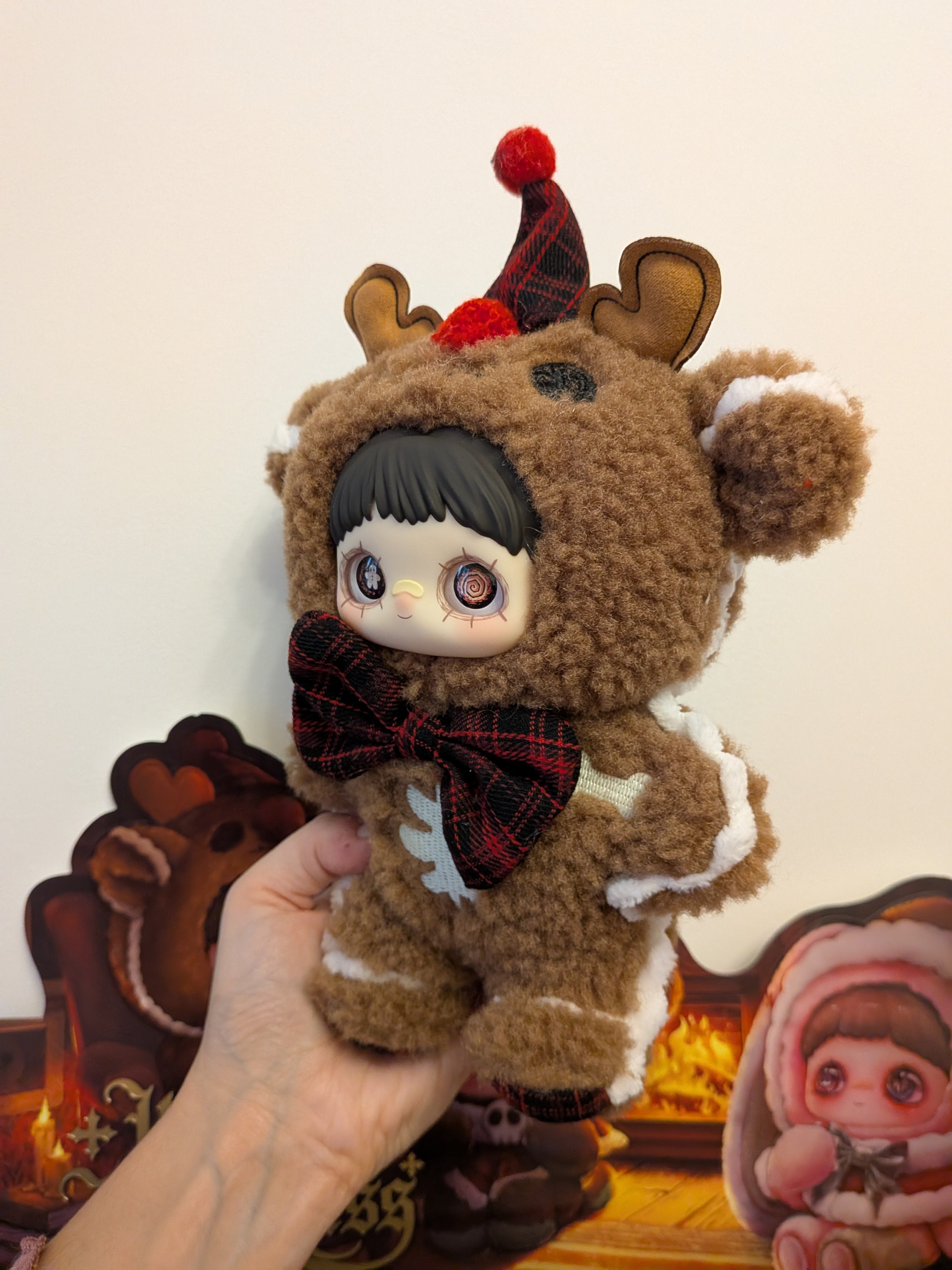 Maymei Winter Weirdness Gingerbread Deer – Plush Pendant Doll (Sealed or Without Box) - Secret Garden Collectibles